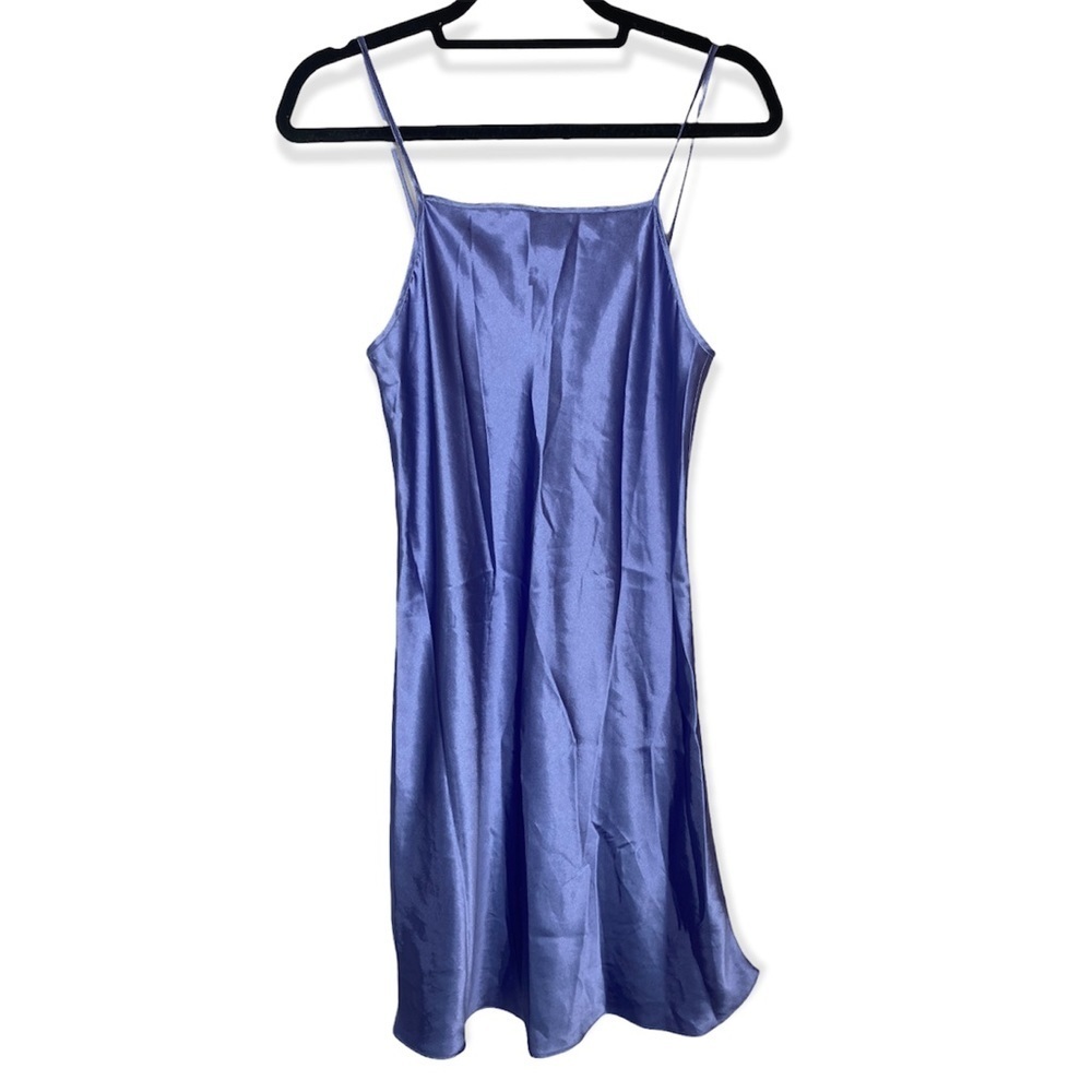 LIQUID CHARMEUSE SATIN WET LOOK Nightgown Negligee Slip Gown Medium Gilligan